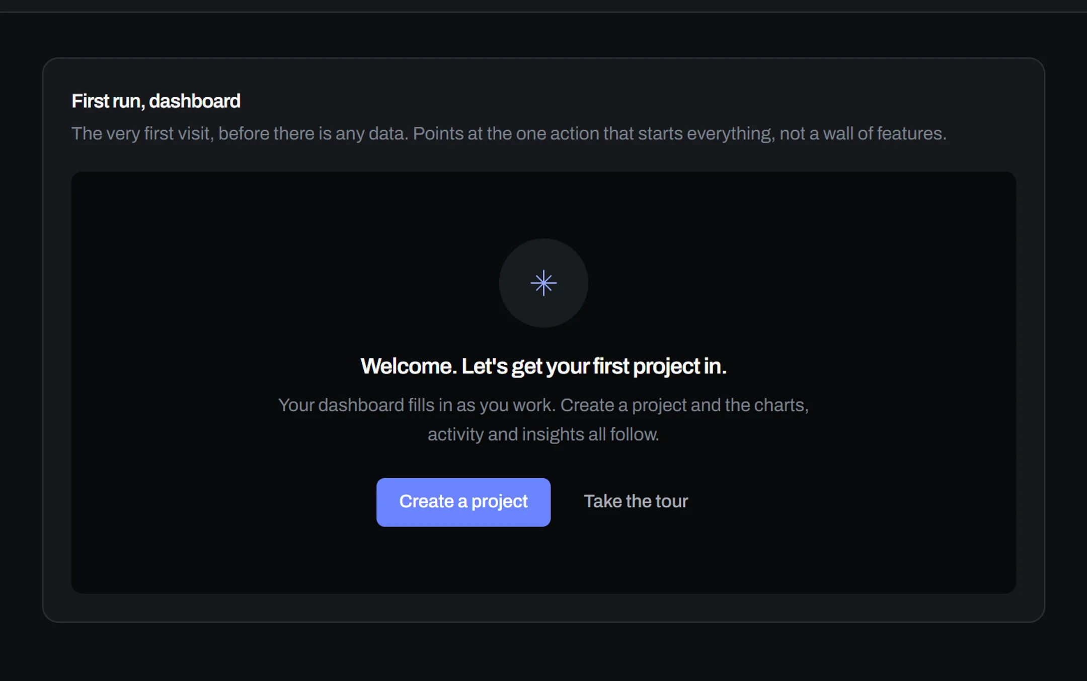 States, running. A real screen from the product, not an illustration.
